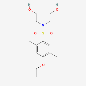 molecular formula C14H23NO5S B602885 Bis(2-hydroxyethyl)[(4-ethoxy-2,5-dimethylphenyl)sulfonyl]amine CAS No. 1206136-59-5
