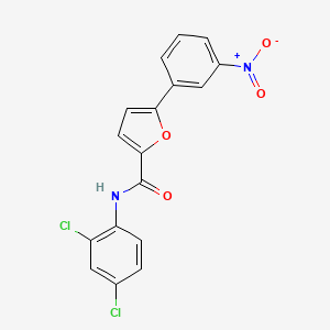 molecular formula C17H10Cl2N2O4 B6029332 N-(2,4-dichlorophenyl)-5-(3-nitrophenyl)furan-2-carboxamide 