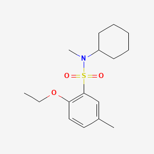 molecular formula C16H25NO3S B602937 Cyclohexyl[(2-ethoxy-5-methylphenyl)sulfonyl]methylamine CAS No. 1206106-17-3