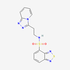 molecular formula C14H12N6O2S2 B6029750 N-[2-([1,2,4]triazolo[4,3-a]pyridin-3-yl)ethyl]-2,1,3-benzothiadiazole-4-sulfonamide 