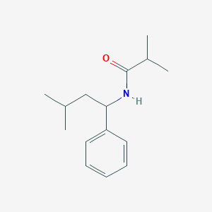 molecular formula C15H23NO B6030552 n-(3-Methyl-1-phenylbutyl)isobutyramide 