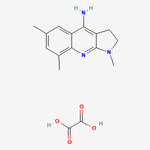 molecular formula C16H19N3O4 B6030673 Oxalic acid;1,6,8-trimethyl-2,3-dihydropyrrolo[2,3-b]quinolin-4-amine 