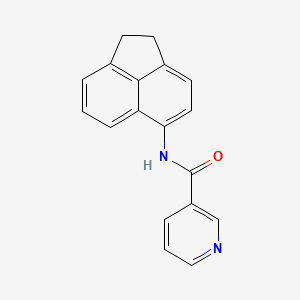 molecular formula C18H14N2O B6030791 N-(1,2-dihydroacenaphthylen-5-yl)pyridine-3-carboxamide 