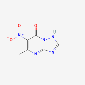 molecular formula C7H7N5O3 B6030828 2,5-dimethyl-6-nitro[1,2,4]triazolo[1,5-a]pyrimidin-7-ol 
