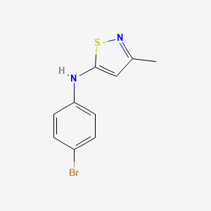 molecular formula C10H9BrN2S B6030987 N-(4-bromophenyl)-3-methyl-1,2-thiazol-5-amine 