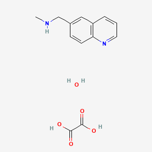 molecular formula C13H16N2O5 B6031005 N-methyl-1-quinolin-6-ylmethanamine;oxalic acid;hydrate 