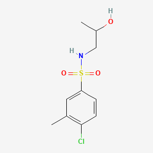 molecular formula C10H14ClNO3S B603124 [(4-Chloro-3-methylphenyl)sulfonyl](2-hydroxypropyl)amine CAS No. 1206082-72-5
