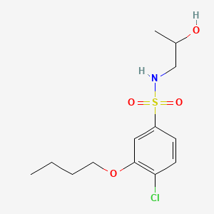 molecular formula C13H20ClNO4S B603129 [(3-butoxy-4-chlorophenyl)sulfonyl](2-hydroxypropyl)amine CAS No. 1206144-03-7
