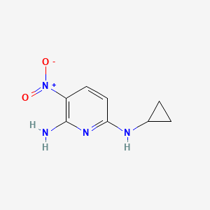 molecular formula C8H10N4O2 B603134 N~6~-cyclopropyl-3-nitropyridine-2,6-diamine CAS No. 1538337-79-9