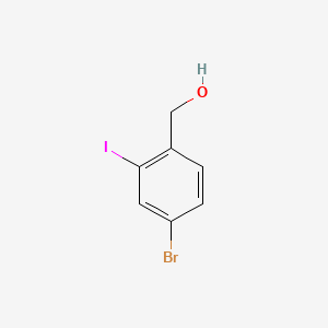 molecular formula C7H6BrIO B603140 4-Bromo-2-iodobenzyl alcohol CAS No. 1261438-69-0