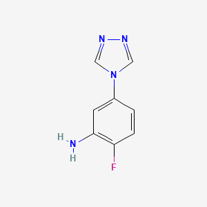 2-fluoro-5-(4H-1,2,4-triazol-4-yl)aniline