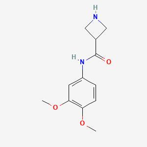 molecular formula C12H16N2O3 B603166 N-(3,4-dimethoxyphenyl)azetidine-3-carboxamide CAS No. 1519151-90-6