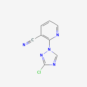 B603177 2-(3-chloro-1H-1,2,4-triazol-1-yl)pyridine-3-carbonitrile CAS No. 1807977-41-8
