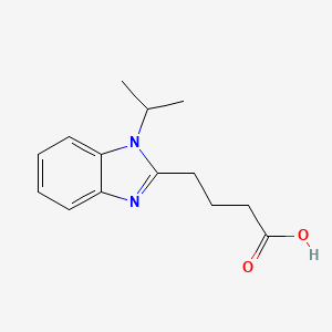 molecular formula C14H18N2O2 B603196 4-[1-(propan-2-yl)-1H-1,3-benzodiazol-2-yl]butanoic acid CAS No. 1096936-57-0