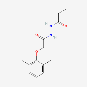 molecular formula C13H18N2O3 B6031997 N'-[2-(2,6-dimethylphenoxy)acetyl]propanehydrazide 