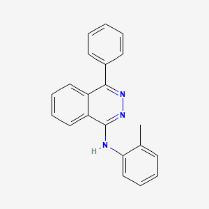 molecular formula C21H17N3 B6032066 N-(2-methylphenyl)-4-phenylphthalazin-1-amine 