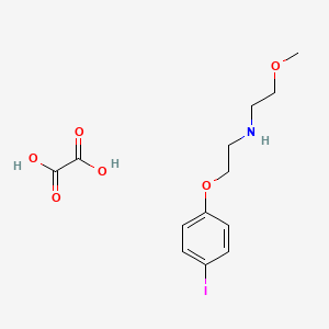 molecular formula C13H18INO6 B6032216 N-[2-(4-iodophenoxy)ethyl]-2-methoxyethanamine;oxalic acid 