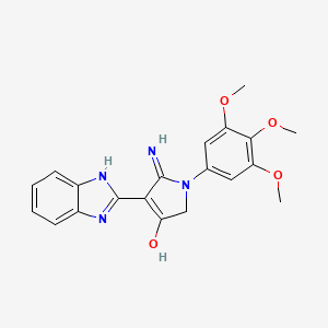 4-(1H-benzimidazol-2-yl)-5-imino-1-(3,4,5-trimethoxyphenyl)-2,5-dihydro-1H-pyrrol-3-ol