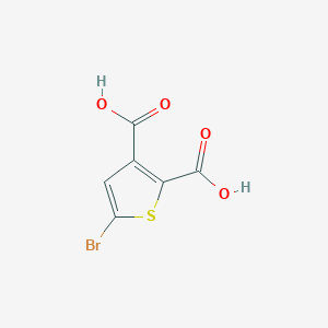molecular formula C6H3BrO4S B603312 5-Bromothiophene-2,3-dicarboxylic acid CAS No. 909010-25-9