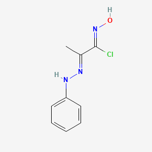 molecular formula C9H10ClN3O B603313 N-hydroxy-2-(phenylhydrazono)propanimidoyl chloride CAS No. 58159-43-6