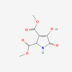 molecular formula C8H9NO6 B603315 Dimethyl 4-hydroxy-5-oxo-2,5-dihydro-1H-pyrrole-2,3-dicarboxylate CAS No. 1093186-44-7