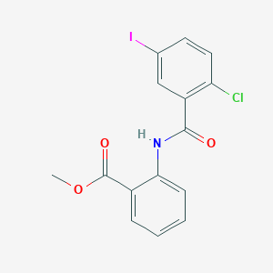 methyl 2-[(2-chloro-5-iodobenzoyl)amino]benzoate