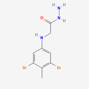 molecular formula C9H11Br2N3O B603317 2-[(3,5-Dibromo-4-methylphenyl)amino]acetohydrazide CAS No. 882760-09-0