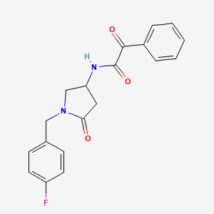 N-[1-(4-fluorobenzyl)-5-oxo-3-pyrrolidinyl]-2-oxo-2-phenylacetamide