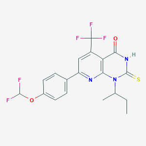 1-sec-butyl-7-[4-(difluoromethoxy)phenyl]-2-mercapto-5-(trifluoromethyl)pyrido[2,3-d]pyrimidin-4(1H)-one