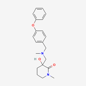 3-hydroxy-1-methyl-3-{[methyl(4-phenoxybenzyl)amino]methyl}-2-piperidinone