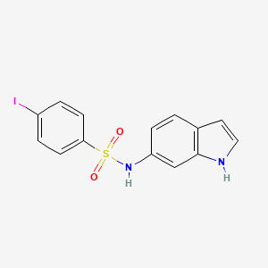 molecular formula C14H11IN2O2S B6033282 N-(1H-indol-6-yl)-4-iodobenzenesulfonamide 