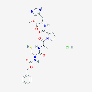 molecular formula C26H35ClN6O7S B060333 Z-Cys-ala-pro-his-ome CAS No. 162334-61-4