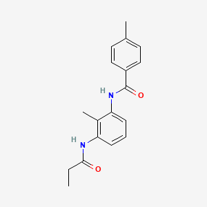 4-methyl-N-[2-methyl-3-(propionylamino)phenyl]benzamide