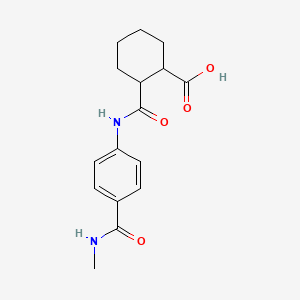 2-{[4-(Methylcarbamoyl)phenyl]carbamoyl}cyclohexanecarboxylic acid