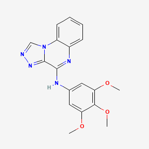 molecular formula C18H17N5O3 B6033416 N-(3,4,5-trimethoxyphenyl)-[1,2,4]triazolo[4,3-a]quinoxalin-4-amine 