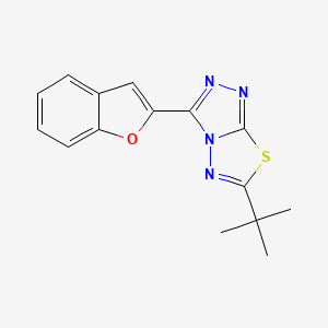 3-(1-Benzofuran-2-yl)-6-tert-butyl[1,2,4]triazolo[3,4-b][1,3,4]thiadiazole