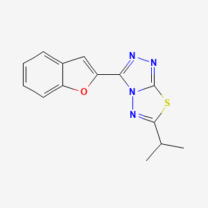 3-(Benzofuran-2-yl)-6-isopropyl-[1,2,4]triazolo[3,4-b][1,3,4]thiadiazole