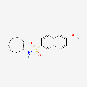 N-cycloheptyl-6-methoxy-2-naphthalenesulfonamide
