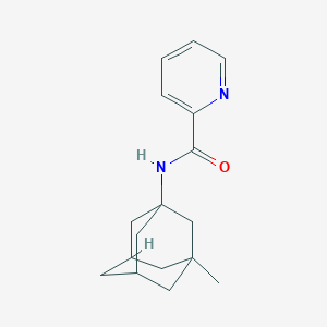 molecular formula C17H22N2O B6033546 N-(3-methyl-1-adamantyl)pyridine-2-carboxamide 