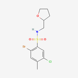 2-bromo-5-chloro-4-methyl-N-(tetrahydro-2-furanylmethyl)benzenesulfonamide