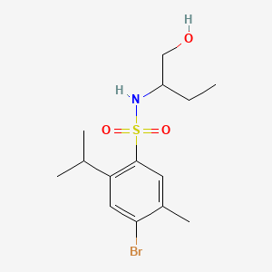 4-bromo-N-[1-(hydroxymethyl)propyl]-2-isopropyl-5-methylbenzenesulfonamide
