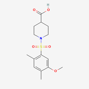 1-(5-Methoxy-2,4-dimethylbenzenesulfonyl)piperidine-4-carboxylic acid