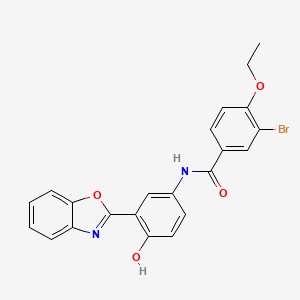 N-[3-(1,3-benzoxazol-2-yl)-4-hydroxyphenyl]-3-bromo-4-ethoxybenzamide