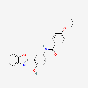 N-[3-(1,3-benzoxazol-2-yl)-4-hydroxyphenyl]-4-isobutoxybenzamide