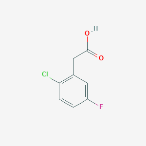 molecular formula C8H6ClFO2 B060342 2-Chloro-5-fluorophenylacetic acid CAS No. 177985-33-0