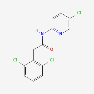 molecular formula C13H9Cl3N2O B6034344 N-(5-chloropyridin-2-yl)-2-(2,6-dichlorophenyl)acetamide 