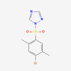 molecular formula C10H10BrN3O2S B603439 1-(4-bromo-2,5-dimethylbenzenesulfonyl)-1H-1,2,4-triazole CAS No. 1808436-56-7