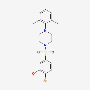 1-(4-Bromo-3-methoxybenzenesulfonyl)-4-(2,6-dimethylphenyl)piperazine