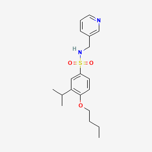 molecular formula C19H26N2O3S B603442 4-butoxy-3-isopropyl-N-(3-pyridinylmethyl)benzenesulfonamide CAS No. 1241325-56-3