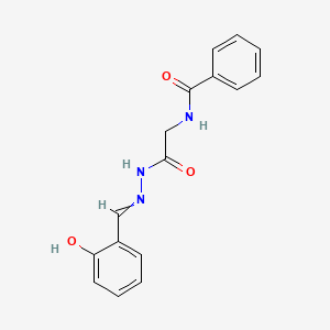 N-({N'-[(2-hydroxyphenyl)methylidene]hydrazinecarbonyl}methyl)benzamide